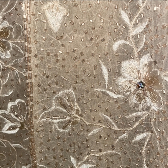 😍Absolutely Stunning Vintage Beaded Silk Montage Collection by Mon Cheri 20 Set - Picture 5 of 12